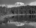 Mount Rainier and Reflection Lake, Mount Rainier National Park, Washington, 1996